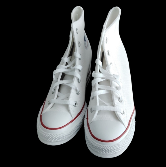 Converse Women's All Star White Wedge Sneakers Sz 9.5 NWT - Picture 1 of 12
